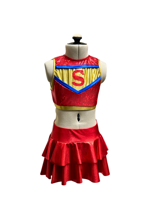 Super Human Crop Top & Skirt Set
