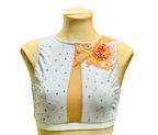 Spring Creamsicle Crop & Brief Set - White