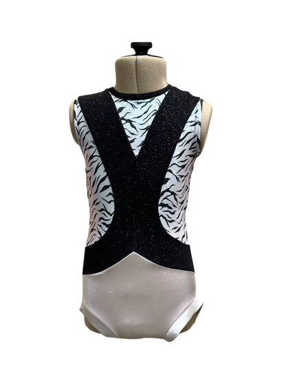 Zebra Bodysuit - White