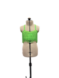 Green Fringe Crop Top