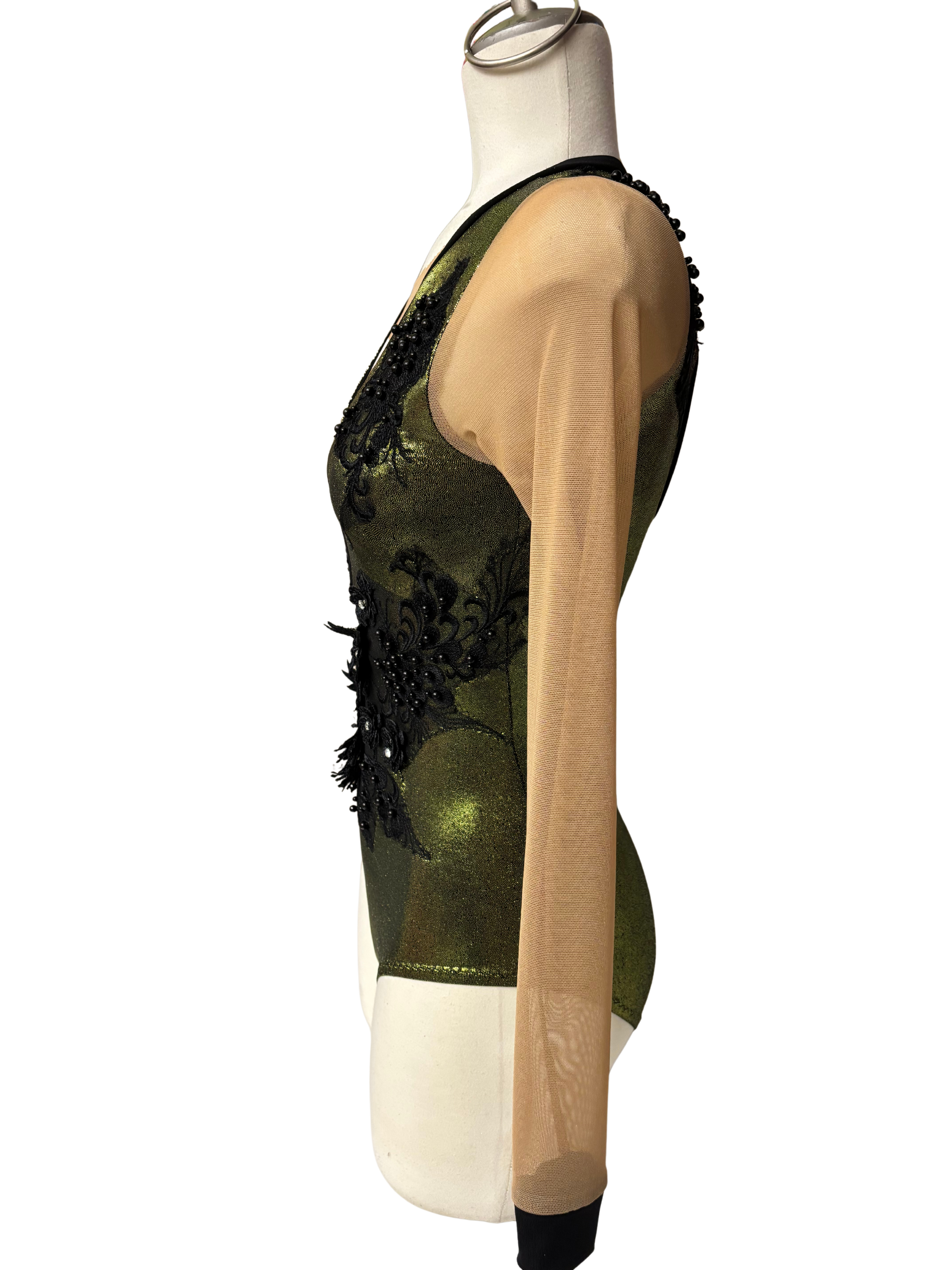 Metallic Bodysuit Dance Costume