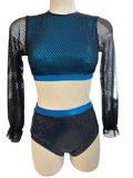 Crop Top 2 Piece Dance Costume