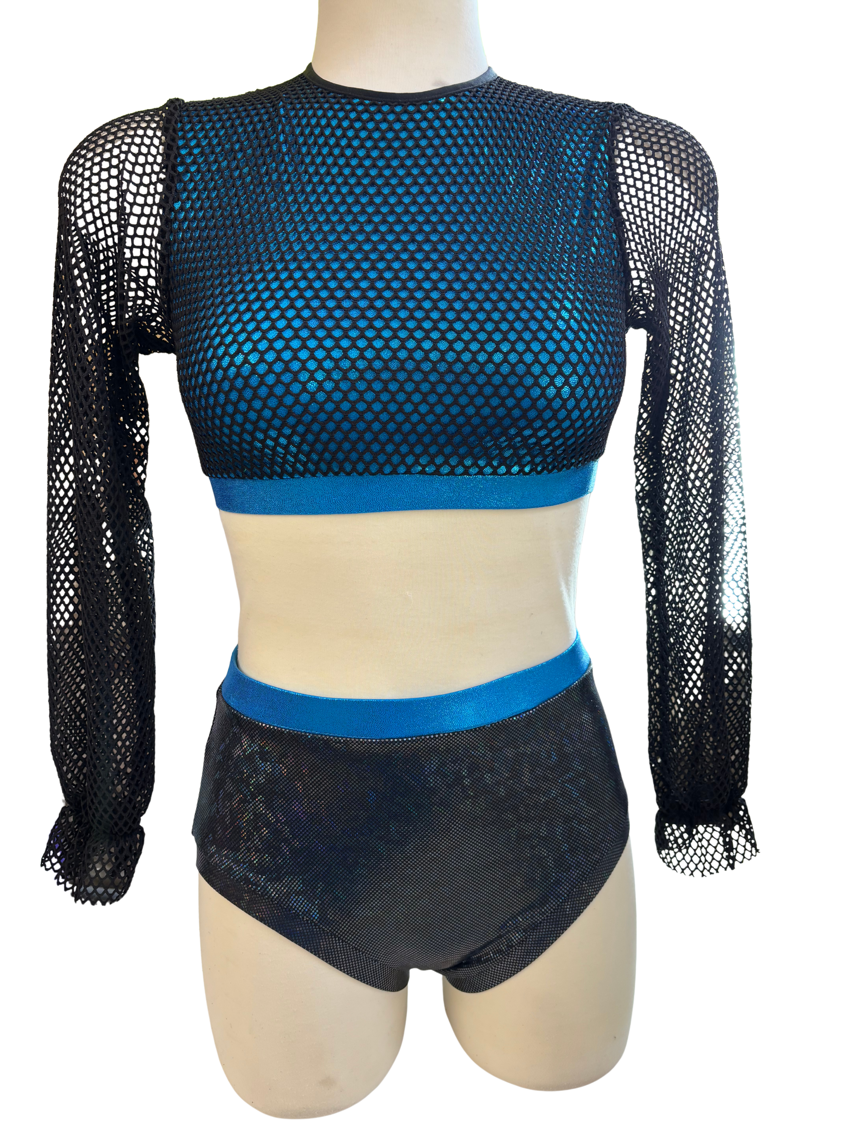 Crop Top 2 Piece Dance Costume