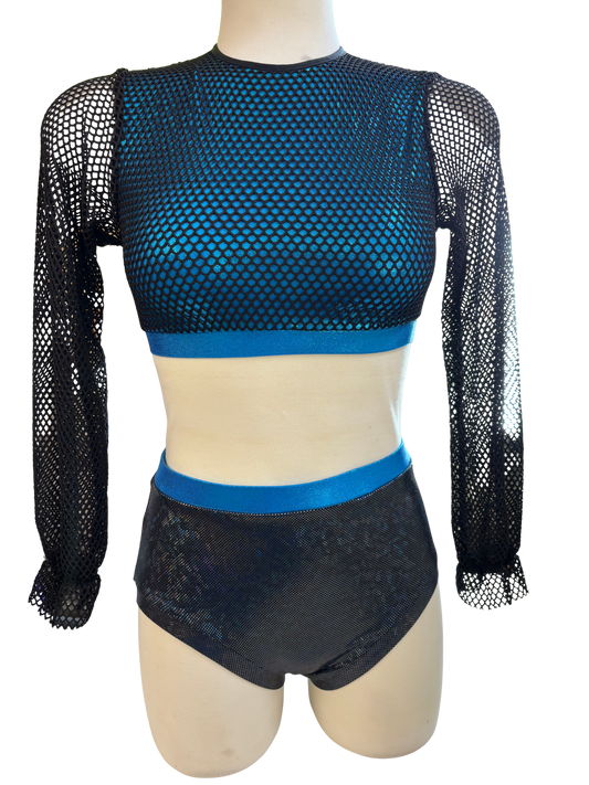 Crop Top 2 Piece Dance Costume