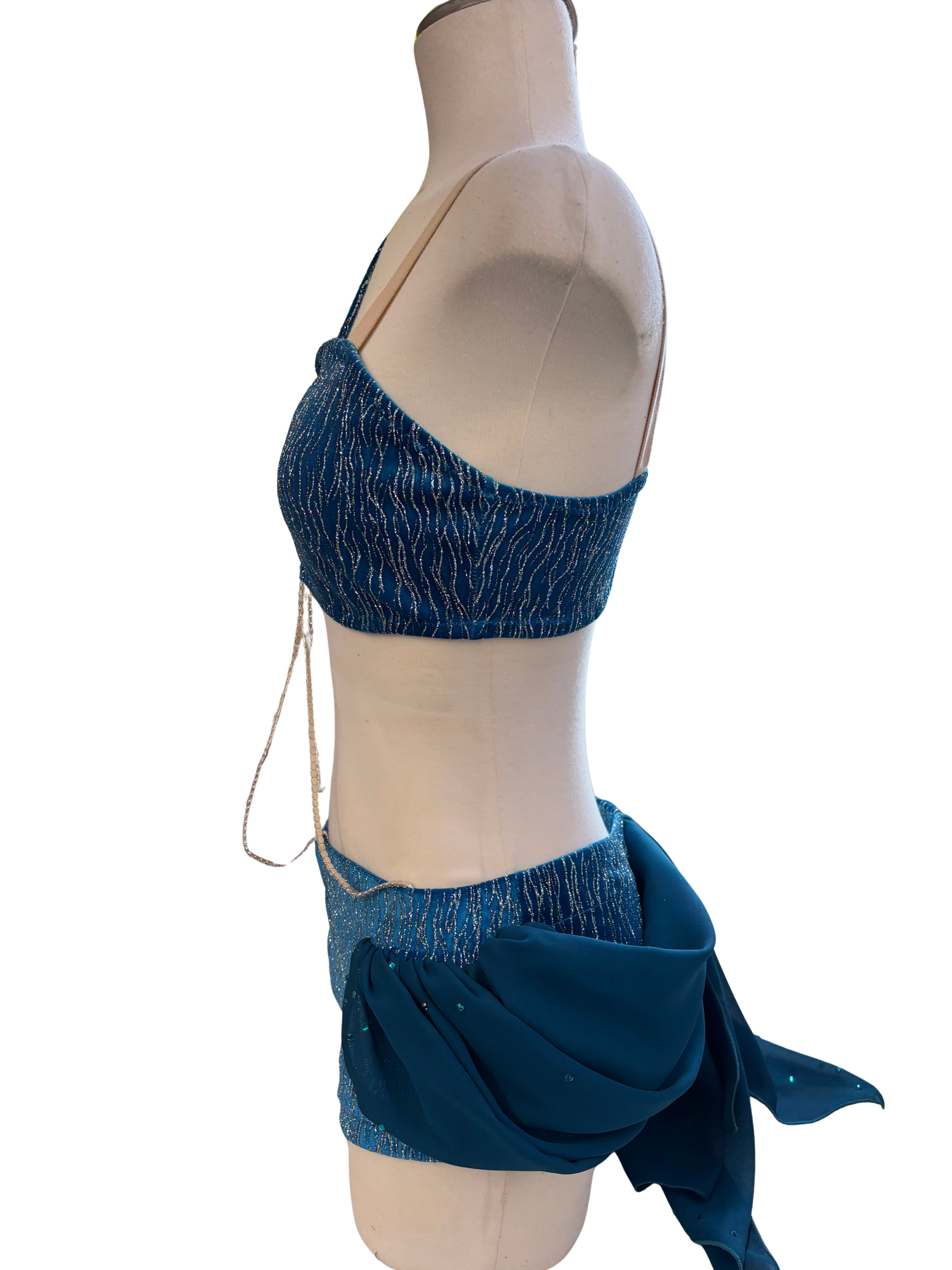 Glitter Velvet 2 Piece Dance Costume