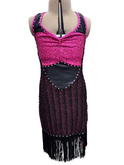 Kids Dance Costume Fringe Dress