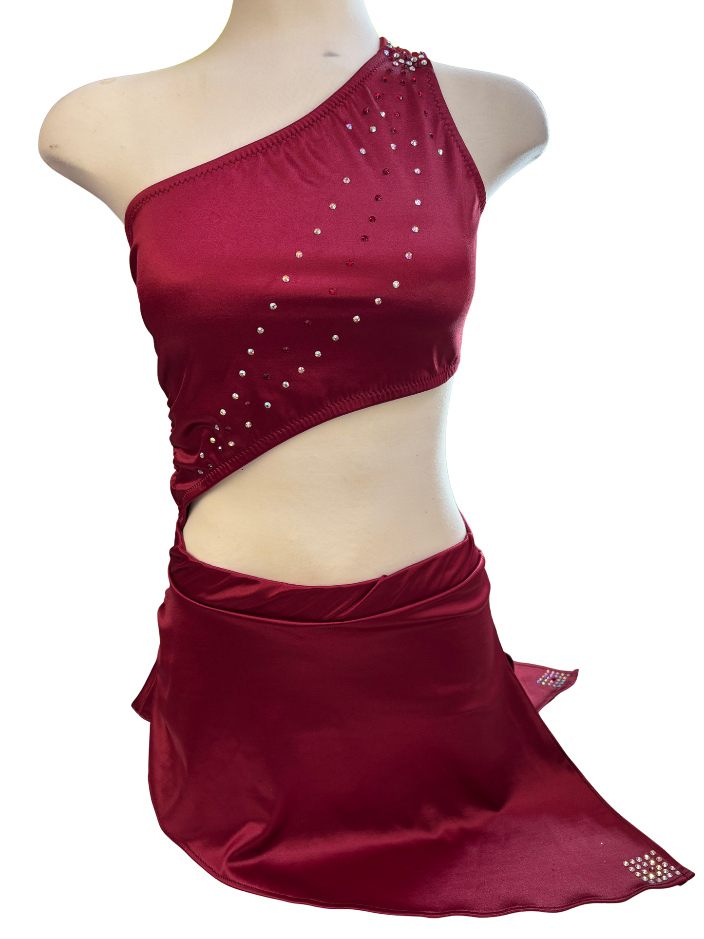 One Shoulder Dress Dance Costume