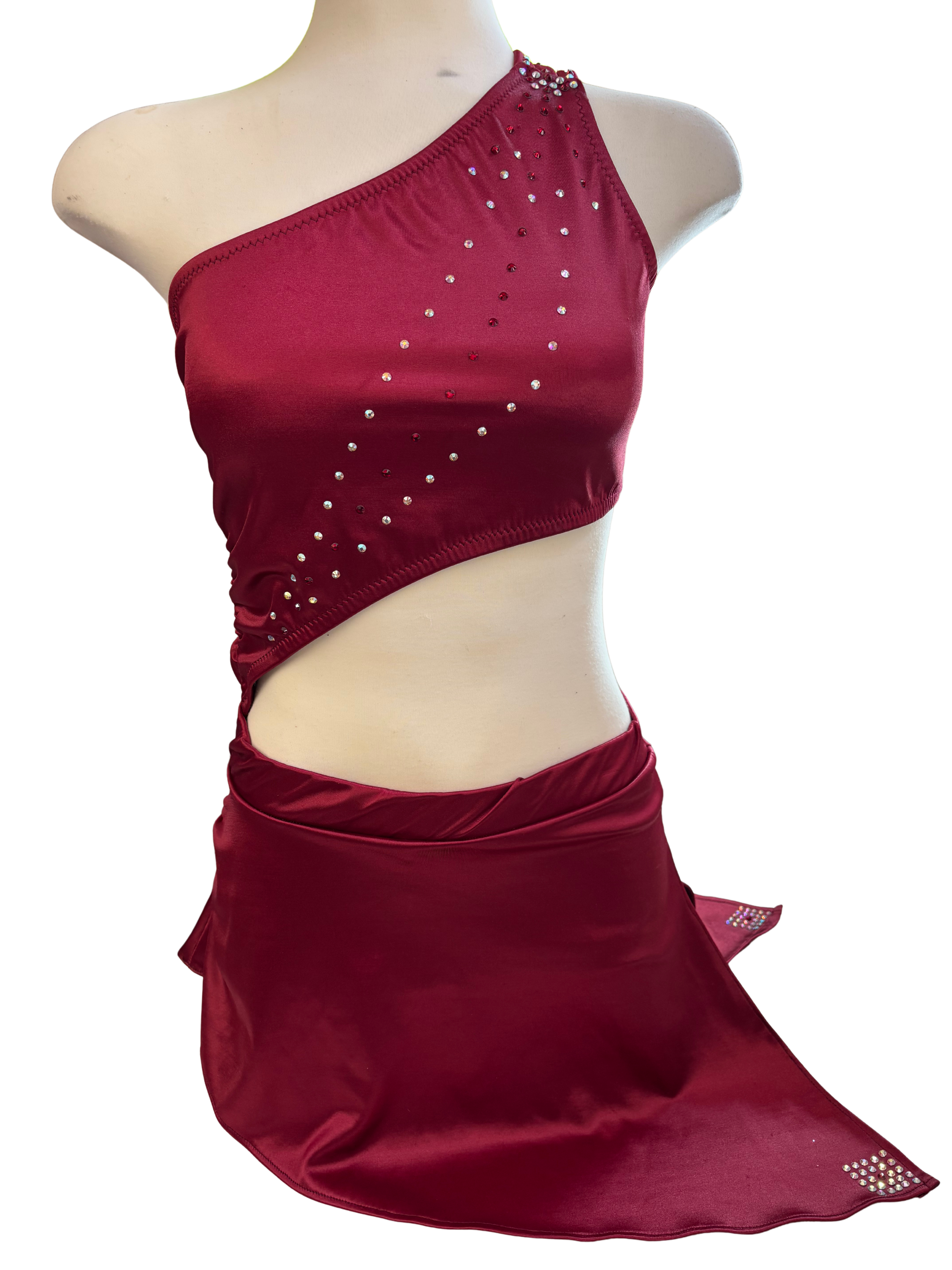 One Shoulder Dress Dance Costume