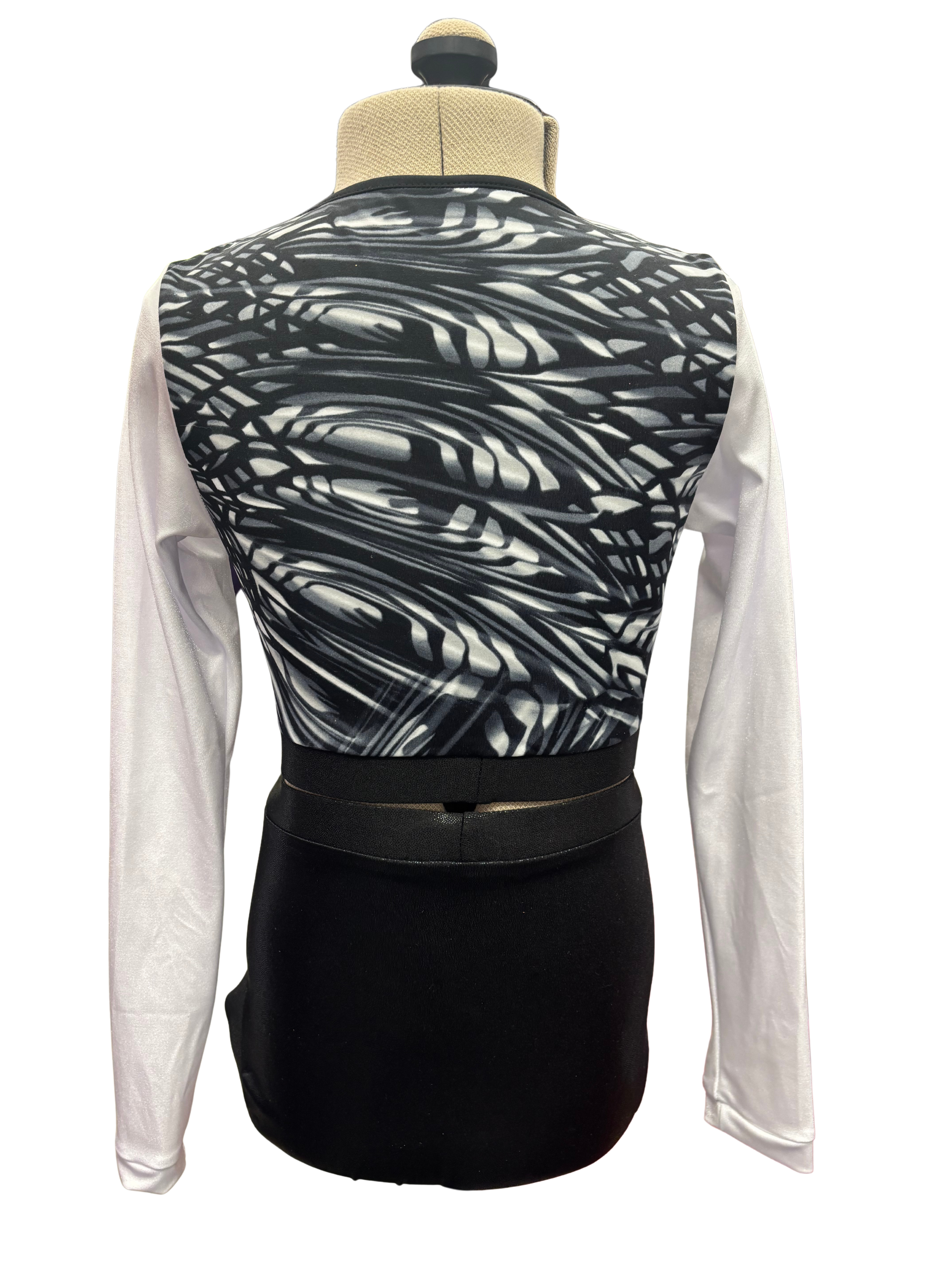 Long Sleeve Crop Top Dance Costume