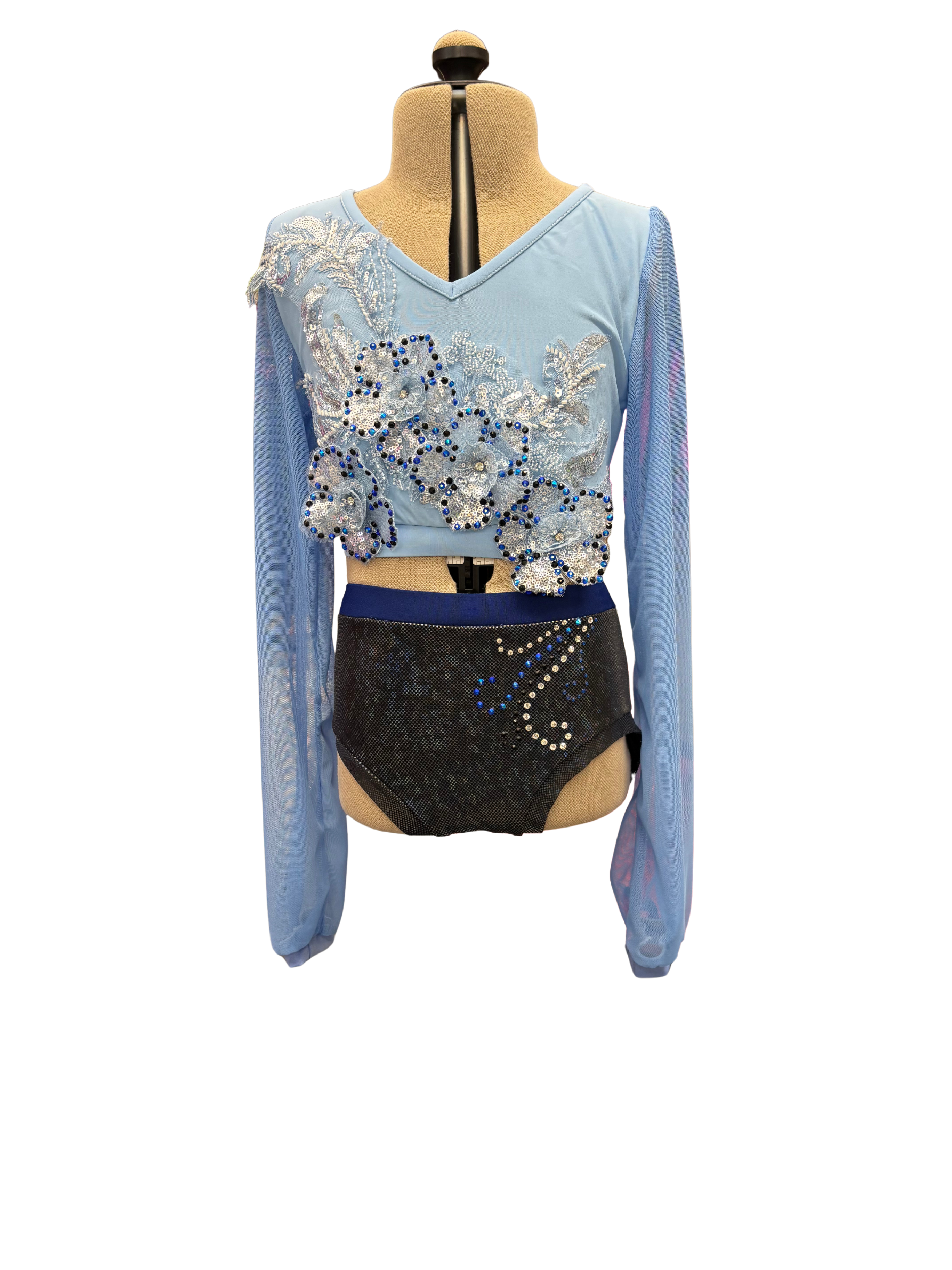 Long Sleeve 2 Piece Dance Costume