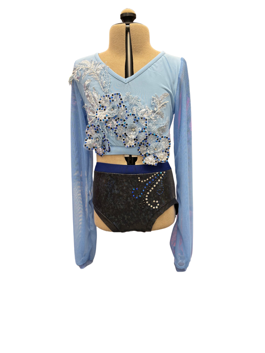 Long Sleeve 2 Piece Dance Costume