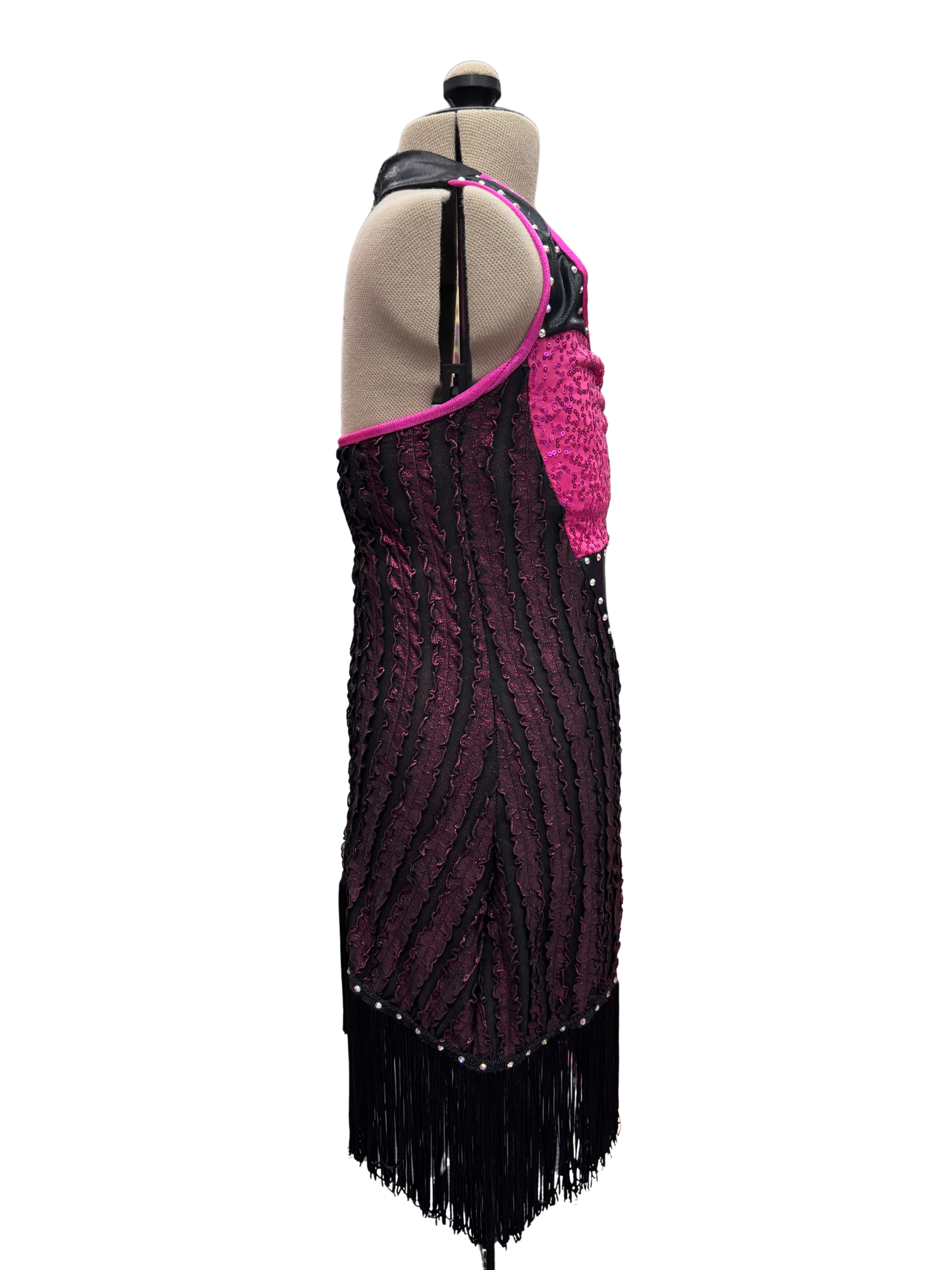 Kids Dance Costume Fringe Dress