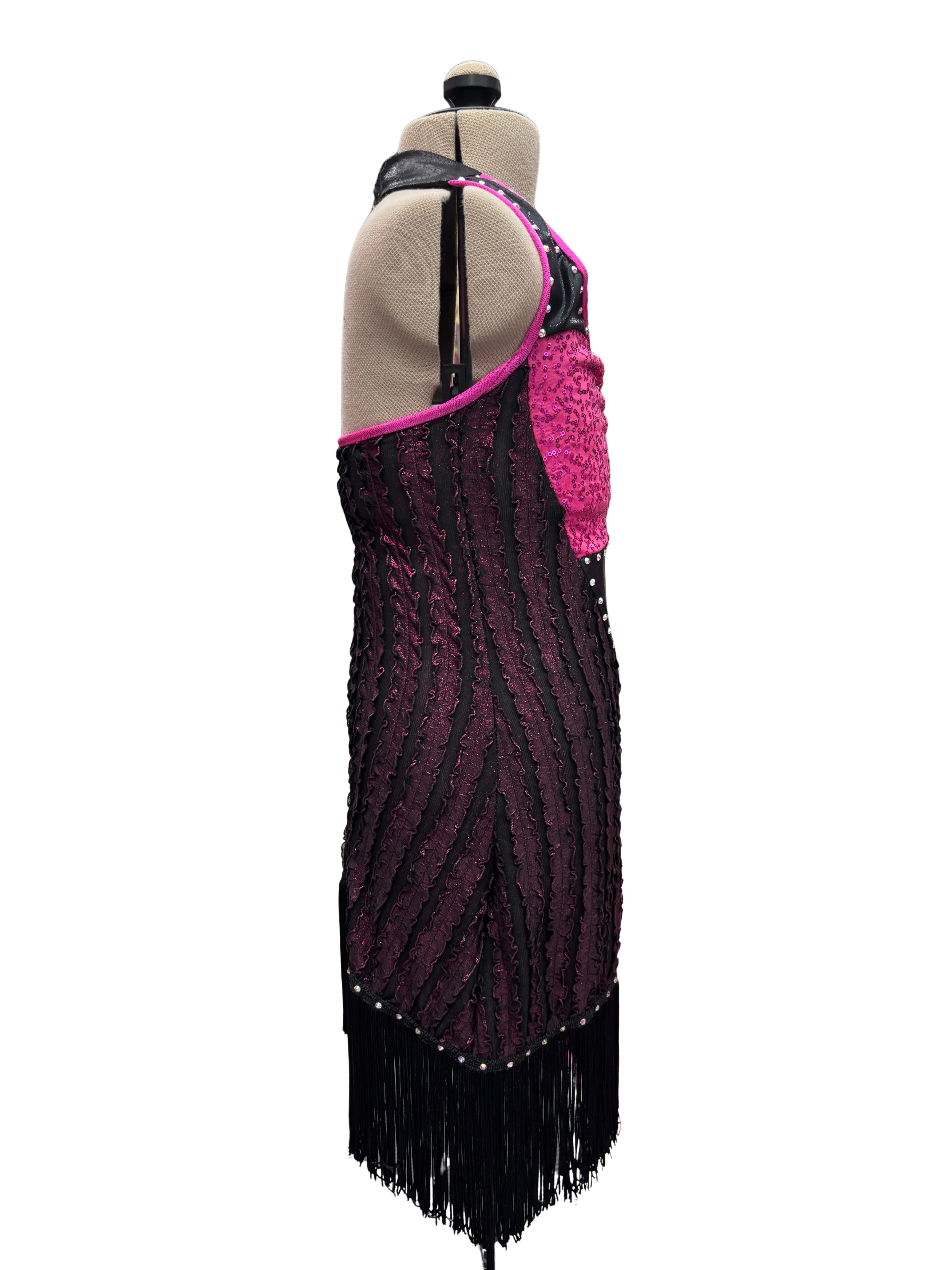 Kids Dance Costume Fringe Dress