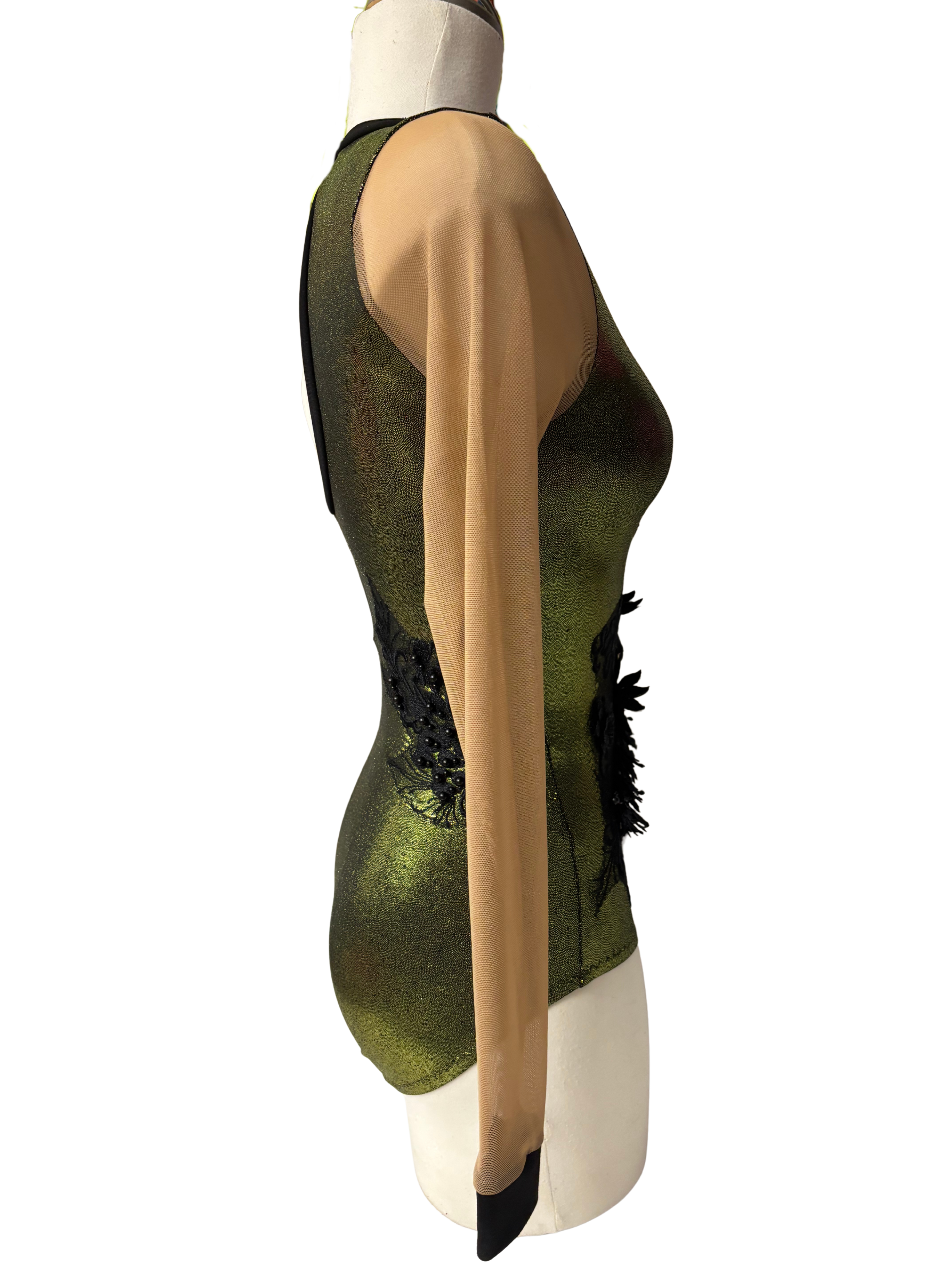 Metallic Bodysuit Dance Costume