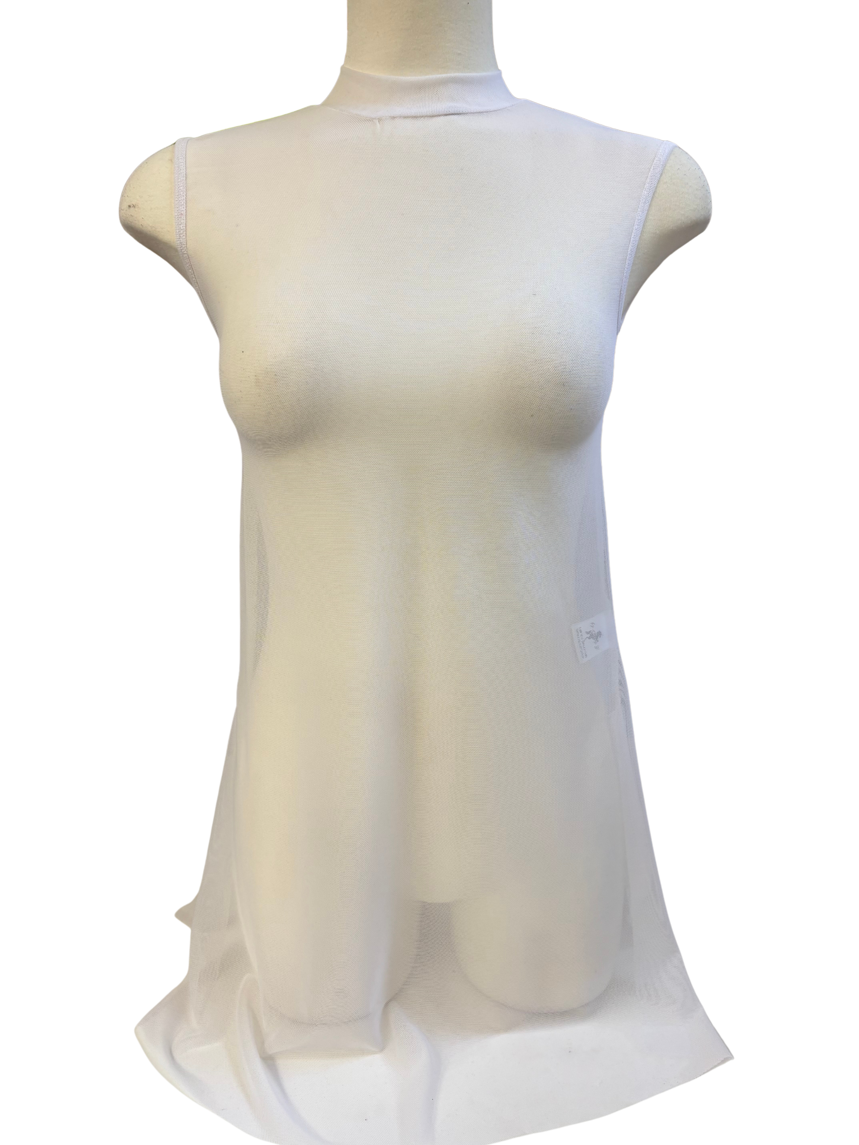 Mesh Tunic Dance Costume - White