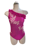 Pink Metallic One Shoulder Bodysuit