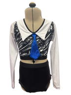 Long Sleeve Crop Top Dance Costume