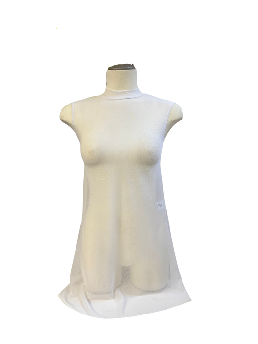 Mesh Tunic Dance Costume - White
