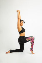 Black & Floral Leggings