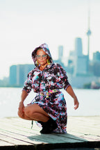 Cuddle Puddle Galaxy Sweater Dress-Pink