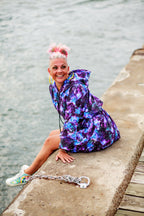 Cuddle Puddle Galaxy Sweater Dress-Purple