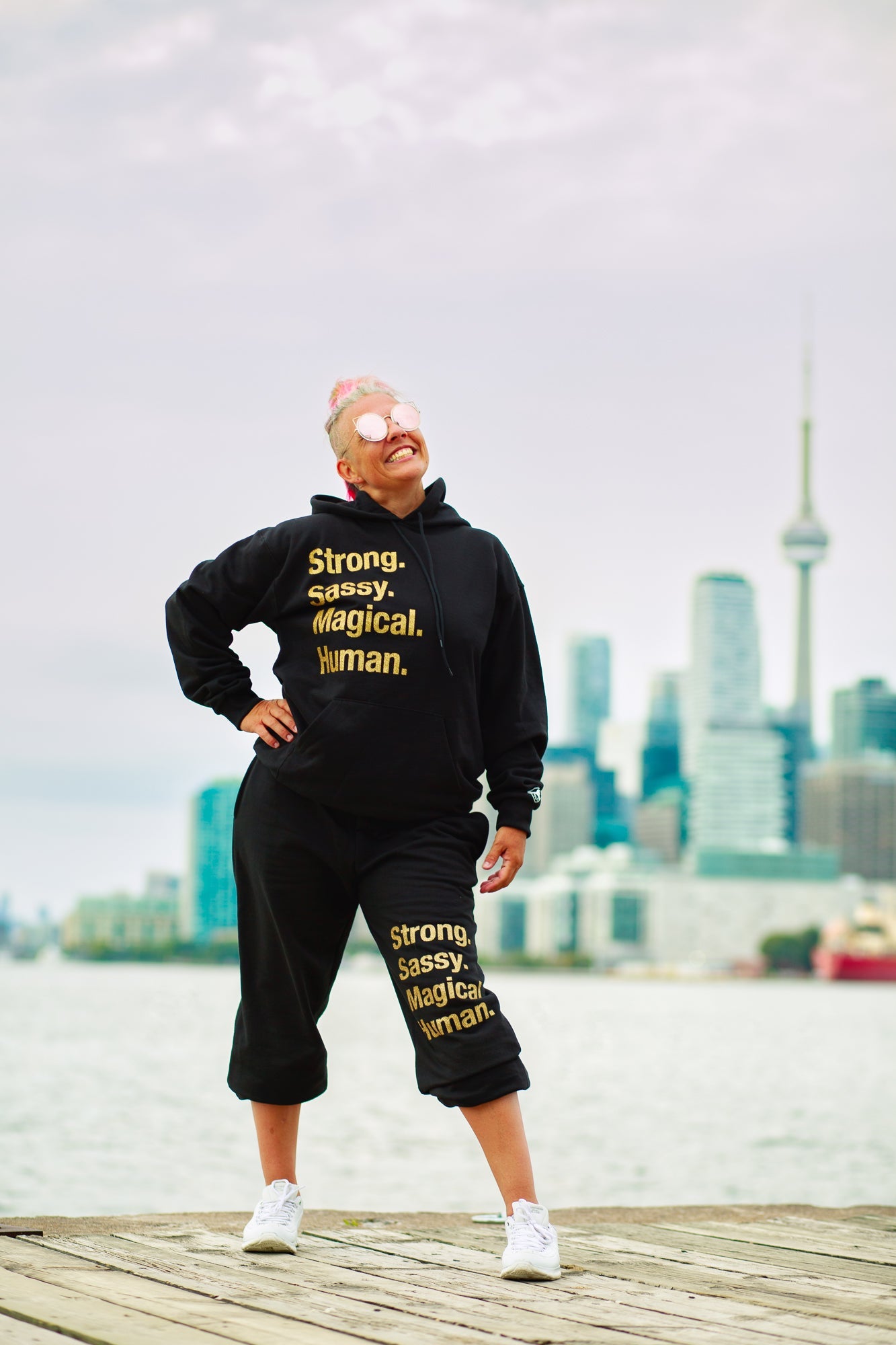 Strong Sassy Magical Human Hoodie - Gold