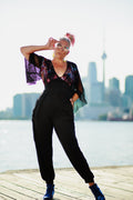 Bingo Bango Galaxy Romper-Black