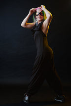 Cuddle Puddle Romper-Black