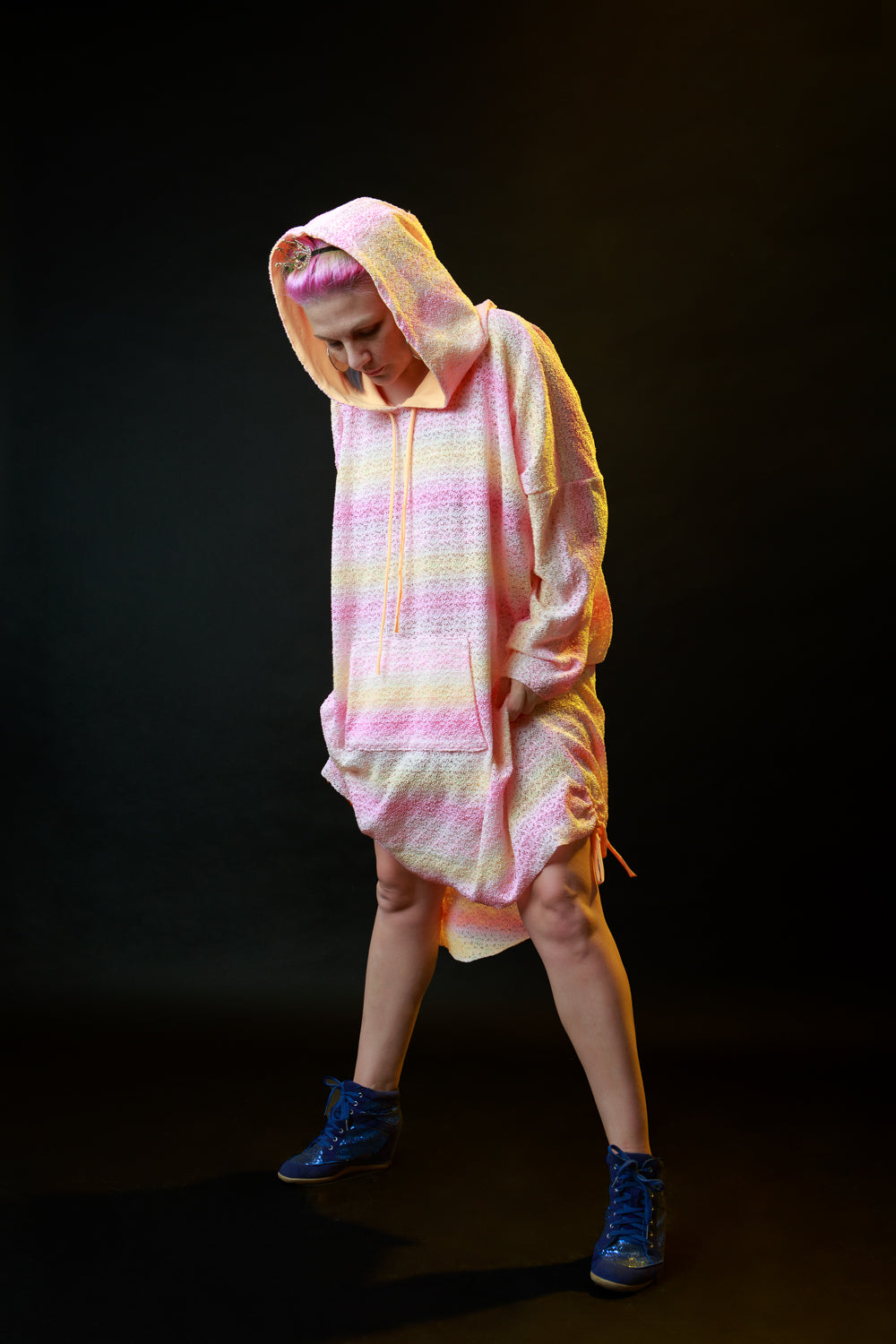 Cuddle Puddle Sweater Dress-Pink Cotton Candy