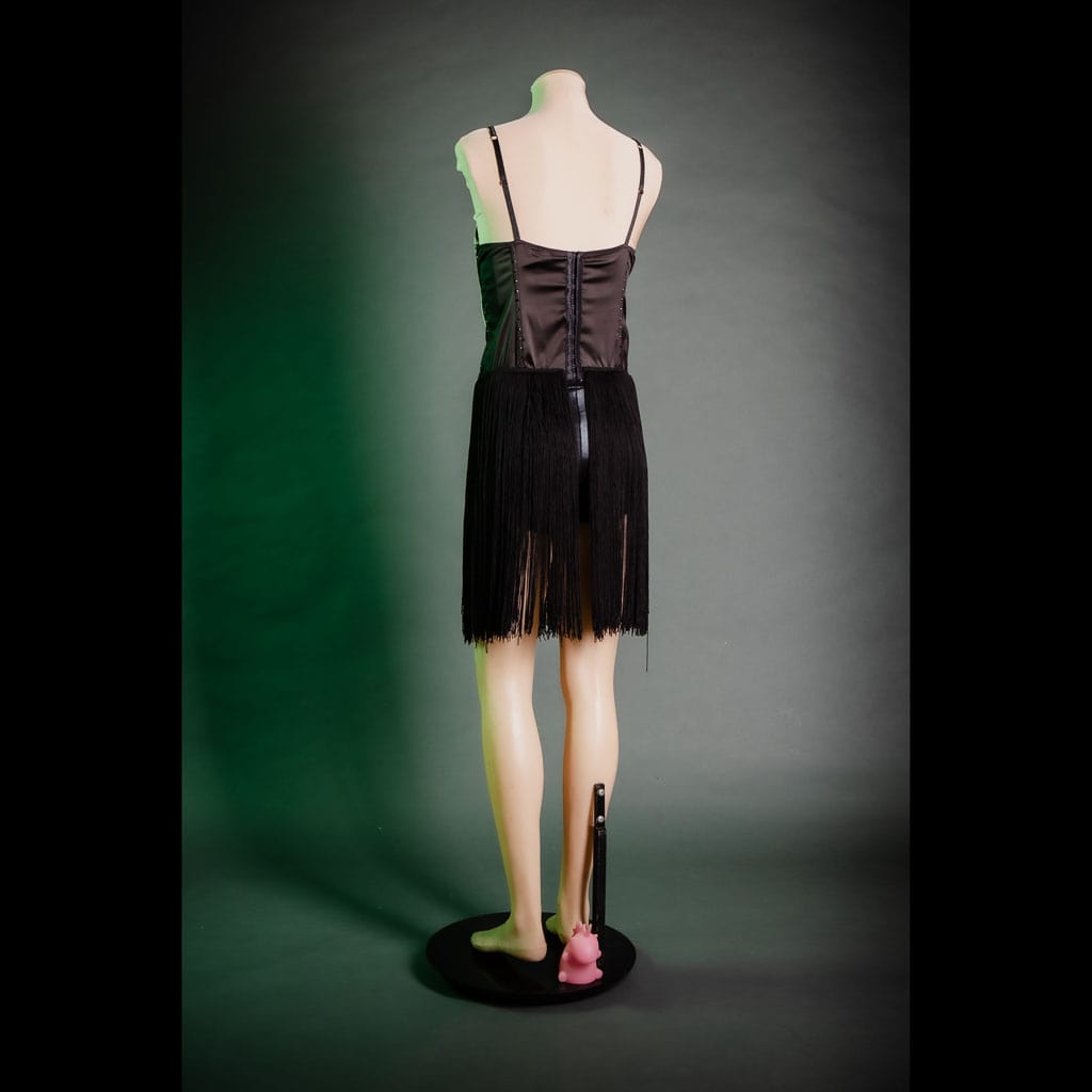 corset, bustier, dress, open back, swarovski crystals, club dress