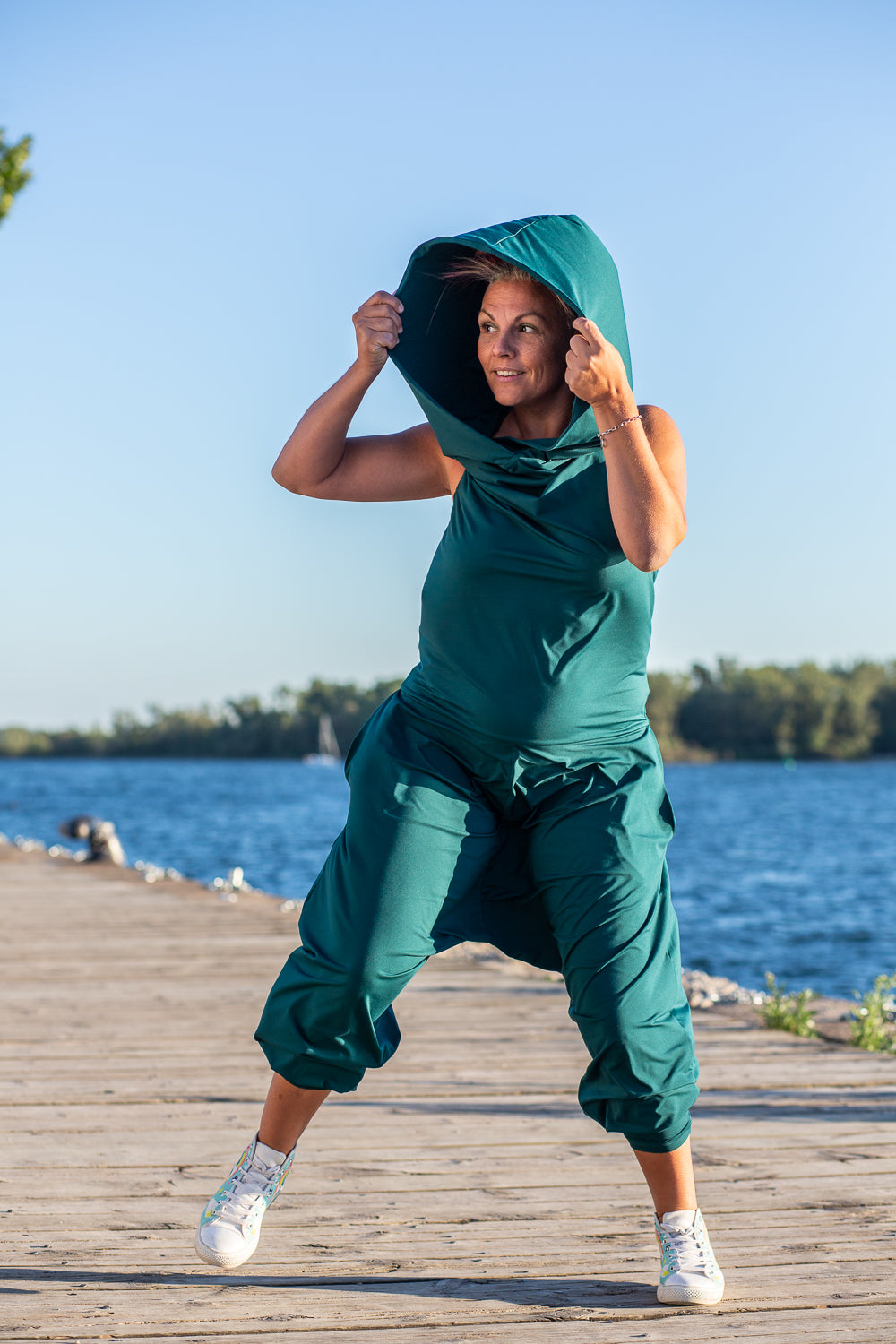 Cuddle Puddle Romper-Jade