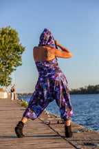 Cuddle Puddle Galaxy Romper-Purple